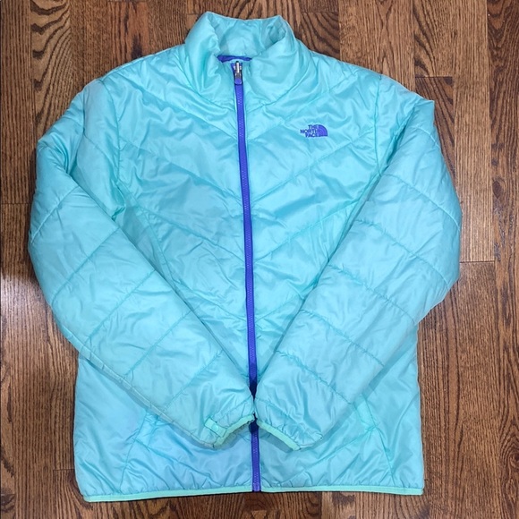 The North Face Jackets & Blazers - Light green, The North Face lightweight, zipper pocket down jacket size women XL